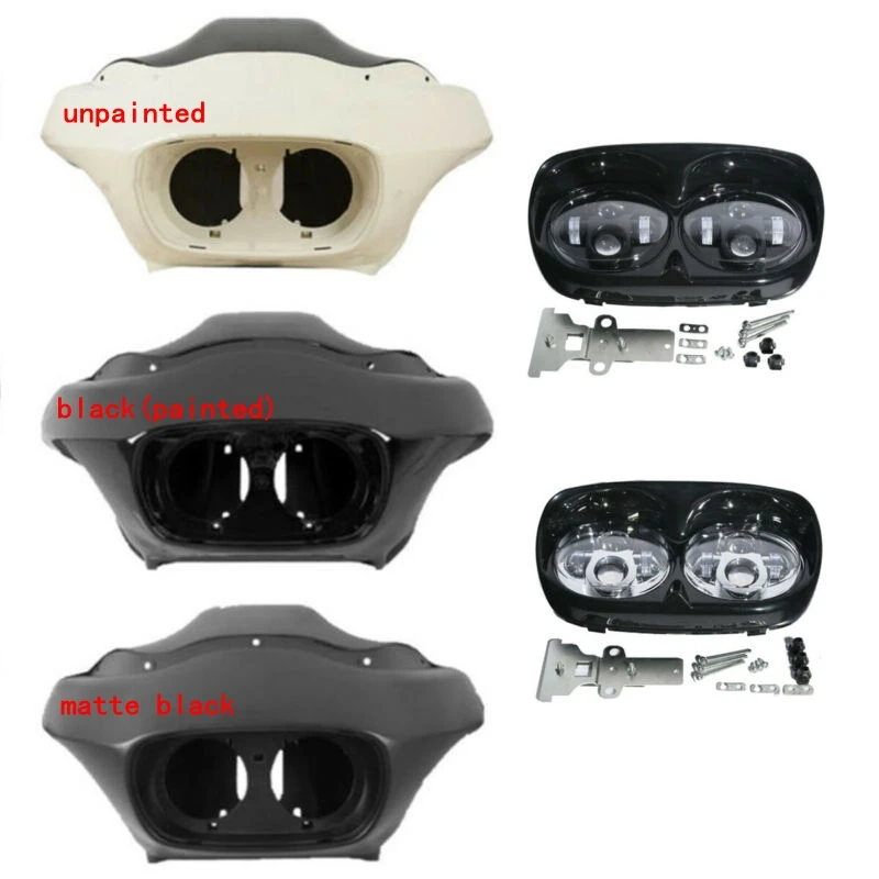 Внутренняя внешняя передняя фара мотоцикла двойной светодиодный фонарь для Harley