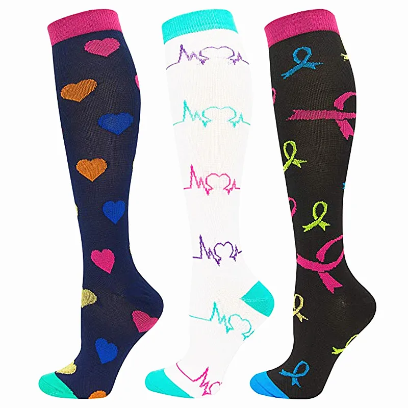 

Running Elastic Unisex Compression Stockings 15-20 Mmhg Prevent Varicose Veins Pregnancy Edema Anti Fatigue Pain Relief Men Sock