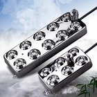 10-головочный дневной распылитель из нержавеющей стали, ландшафтный садовый распылитель, ультразвуковой промышленный увлажнитель, парниковый распылитель