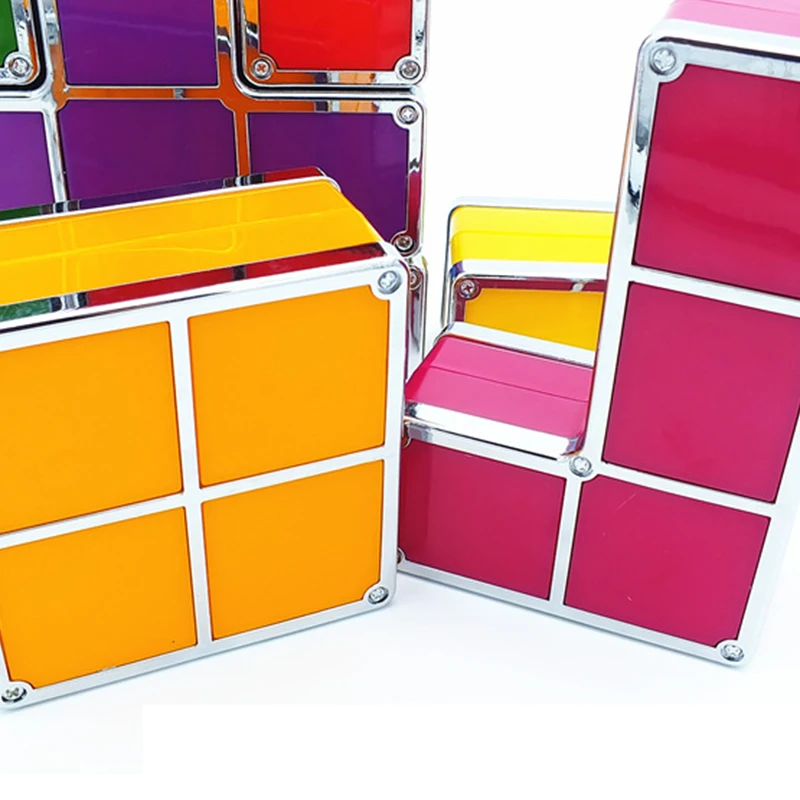 DIY светильник головоломка Штабелируемый светодиодный настольный конструктор