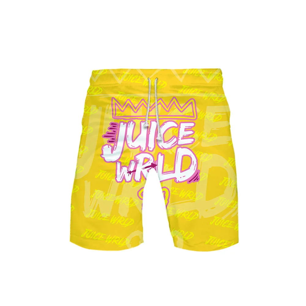 

2021 New Arrival 3D Print juice wrld Shorts Trunks New Quick Dry Beach Swiming Shorts Loose Cute Short Pants Beach clothes