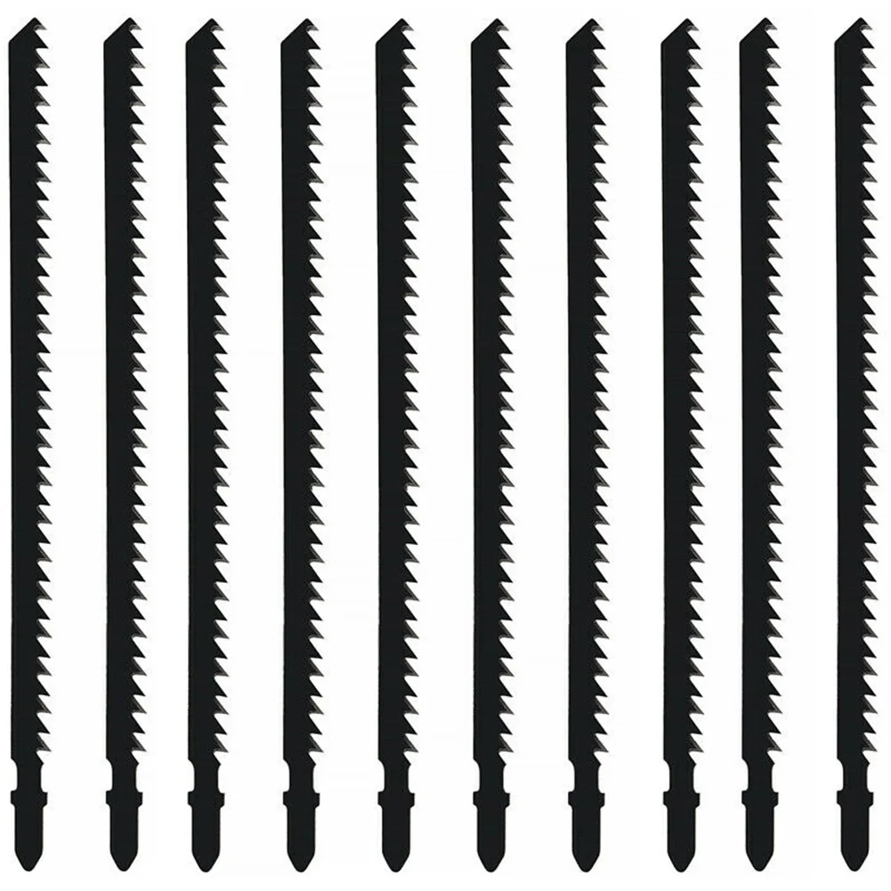 

10Pcs T744D 180mm Ultra-long Jigsaw Saw Blades Fast Cutting Set For Wood Plastic