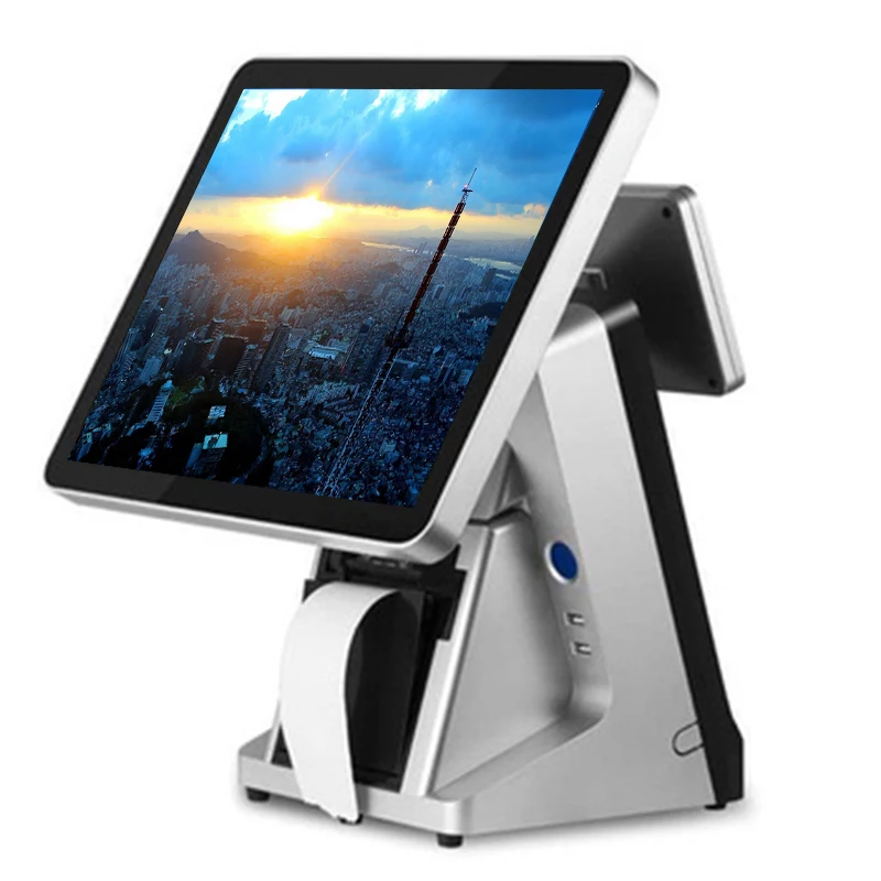 Кассовый аппарат с сенсорным экраном pos все в одном 80 мм Принтер VFD терминал