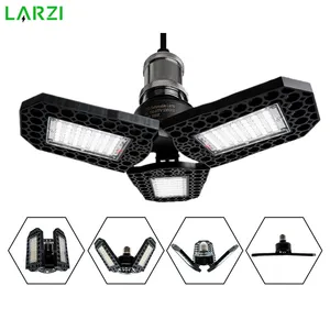 Светодиодный ная лампа для гаража, деформируемый светильник для мастерской холодноготеплого светодиодный ОГО света с регулируемым углом, 40 Вт, 60 Вт, 80 Вт, 110 В, 220 В