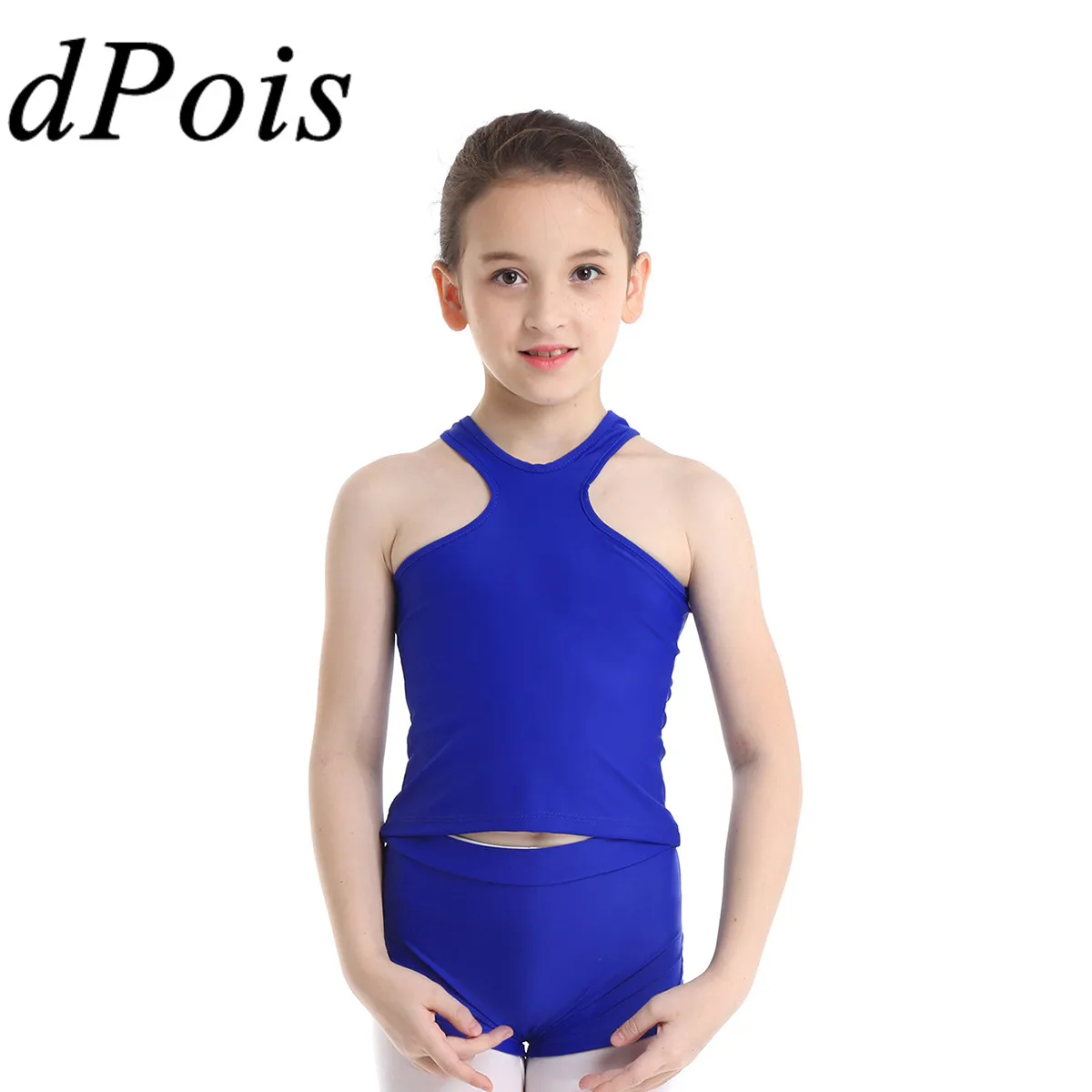 Детское платье для балерины девочек наряд майка тренажерного зала и штаны