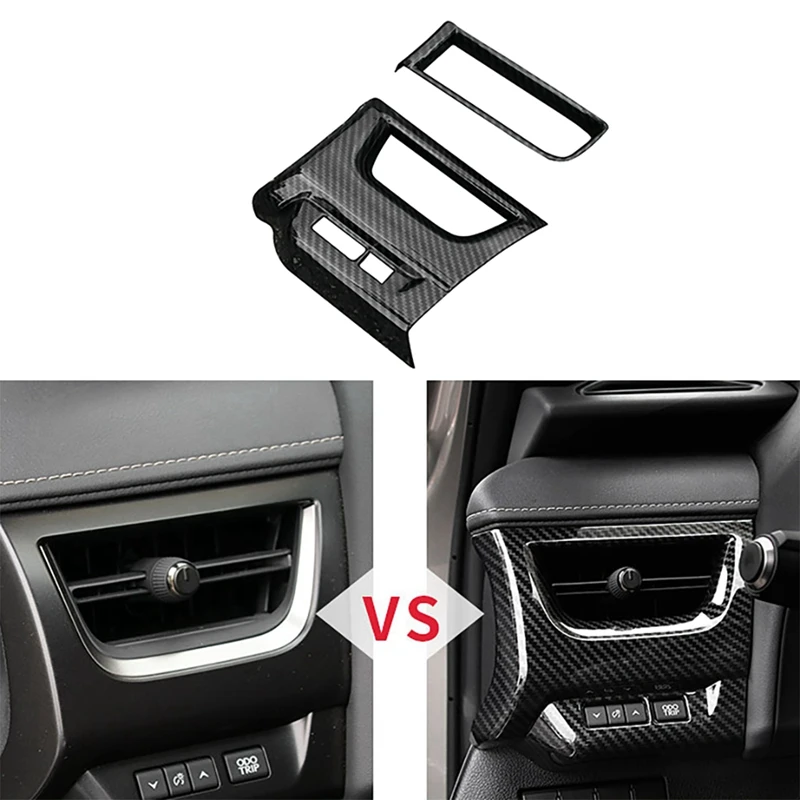 

for Lexus UX260H Ux200 Ux300 2019-2020 Carbon Fiber Console L&R Air Outlet Vent Cover Trim