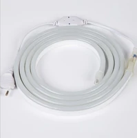fanlive 50m 220v led neon strip 2835 smd ip65 waterproof mini tube 1000lm 120 leds m flexible led tape light with power plug