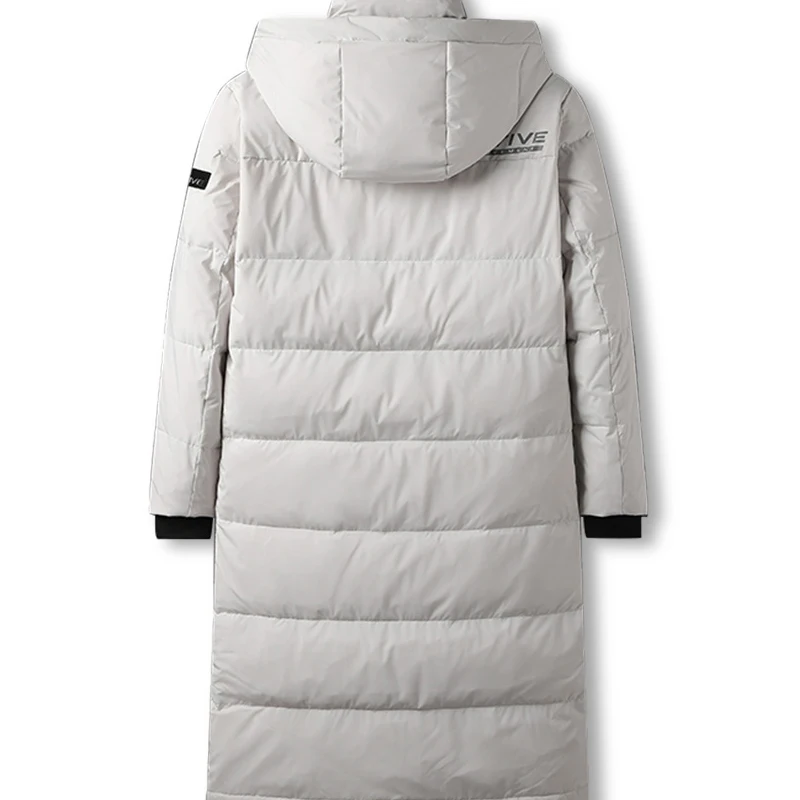 INS Men's Winter Jacket Couples Down Coats Men White Duck Down jacket Male Slim Fit Warm Parka High Quality X-Long Coat