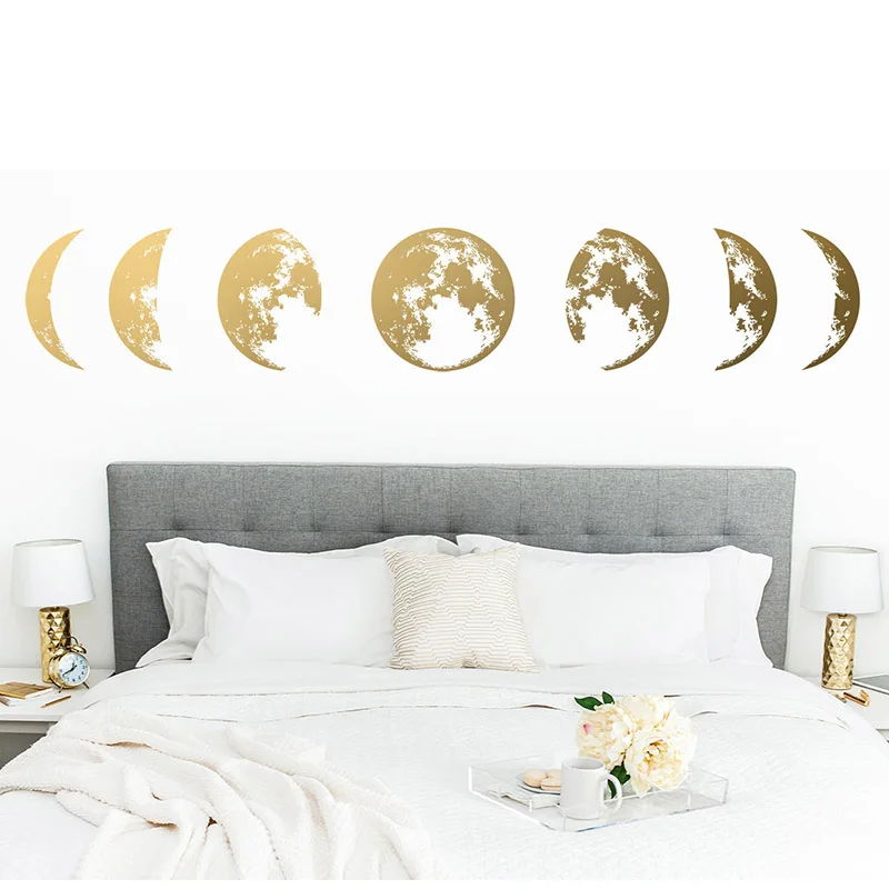Декоративная Настенная Наклейка AMoon с фазами луны современные наклейки