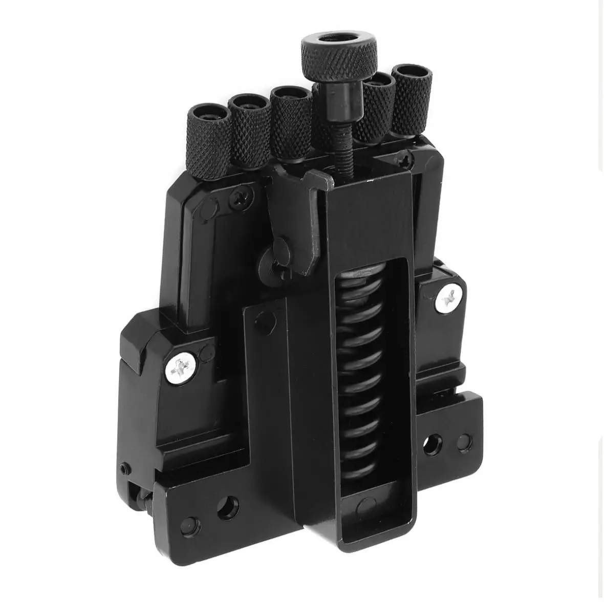 

6 String Black Roller Saddle Tremolo Bridge Tailpiece for Headless Electric Guitar Parts