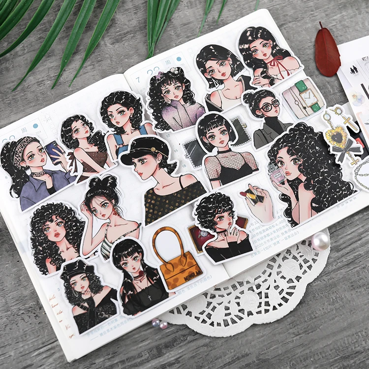 Модные бумажные стикеры для девочек Стикеры рукоделия и скрапбукинга