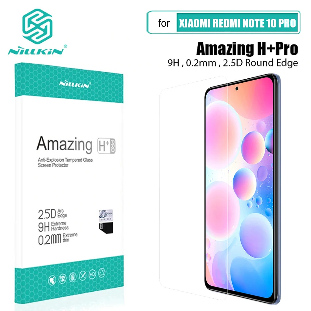 Закаленное стекло Nillkin CP + Pro/H Pro для Xiaomi Redmi Note 10 Защита экрана Max 10S HD | Мобильные