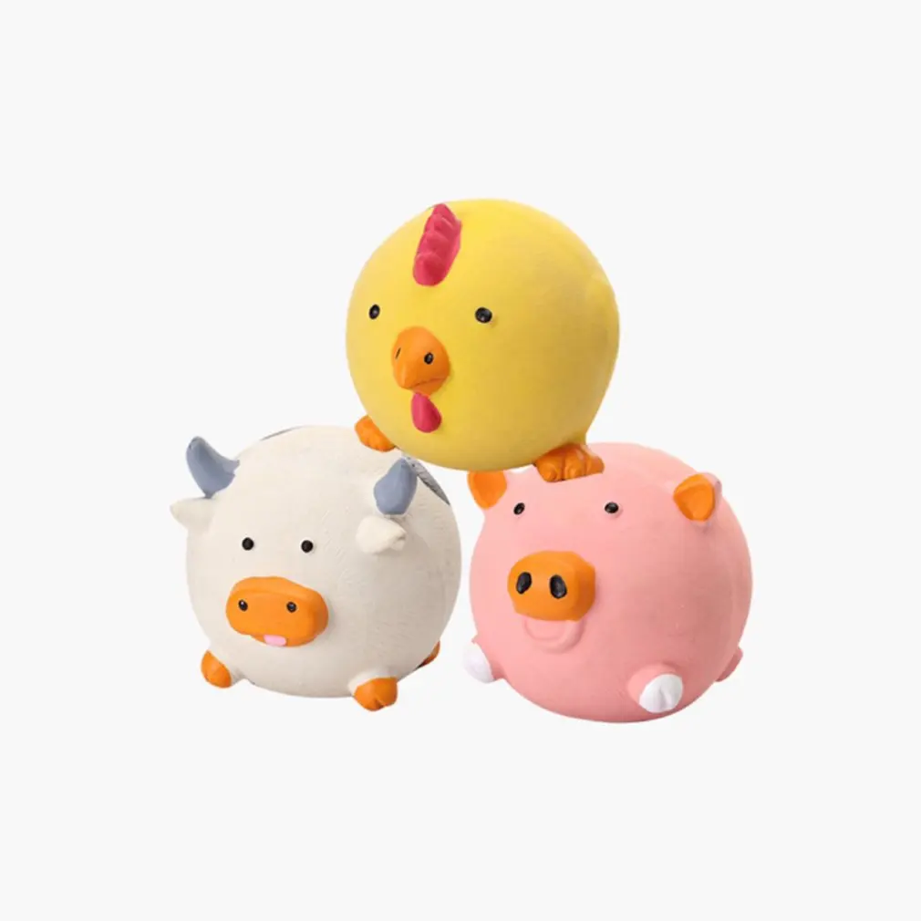 

Жевательная игрушка для домашних животных, собаки, игрушки для собак, симпатичная мультяшная латексная игрушка, пищащие игрушки для собак, ...