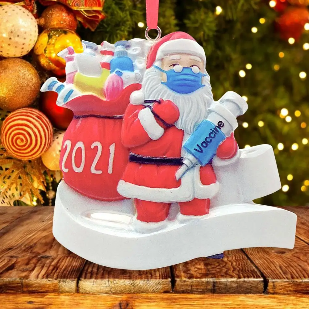 

2021 New Snowman Pendant Merry Christmas Resin Cute Santa Ornaments For Gift And Christmas Decoration Pendant Navidad Natal Noel
