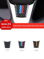 car interior decoration stickers steering wheel carbon fiber sticker car styling for bmw z4 e89 2009 2015 car accessories