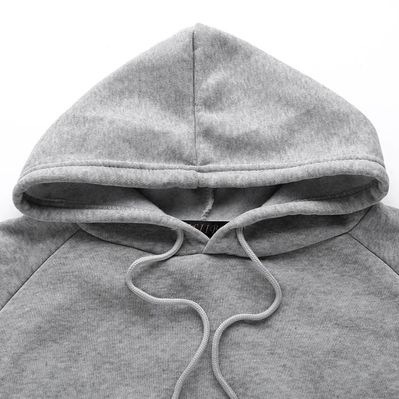 

2021 horror letter large size punk fun fashion casual hip-hop long sleeve plus velvet Vintage tops Ulzzang hooded sweatshirt