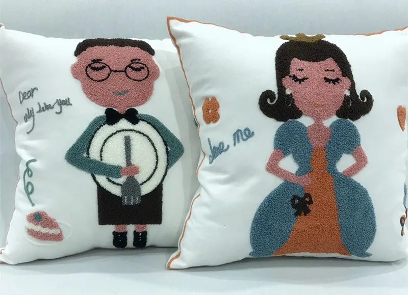 Новый стиль милый чехол с животными из мультфильмов для подушки модный