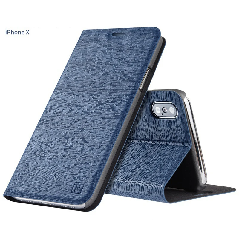 Магнитный кожаный чехол-книжка с откидной крышкой для IPhone 5 женский 6 6s 7 8 Plus X XR Xs Max