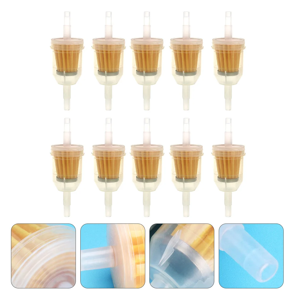 

10Pcs Durable Inline Fuel Filter Motorcycle Replacement Gasoline Oil Filter