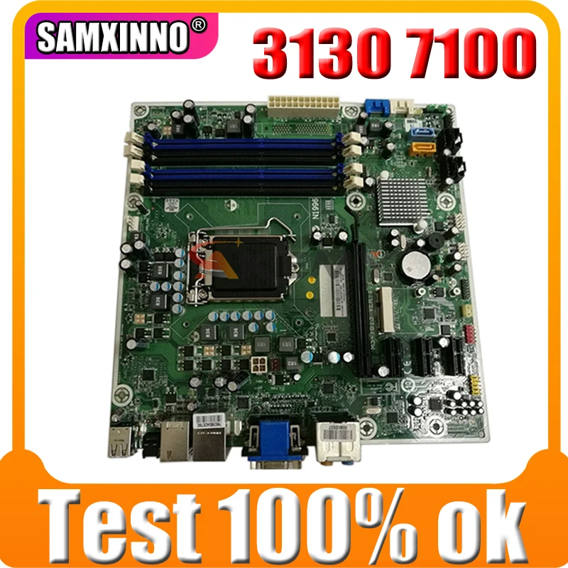 Оригинальный Для HP Pro 3130 7100 рабочего Материнская плата 614494 001 612500 601312 г жа 7613 V1.1 H57