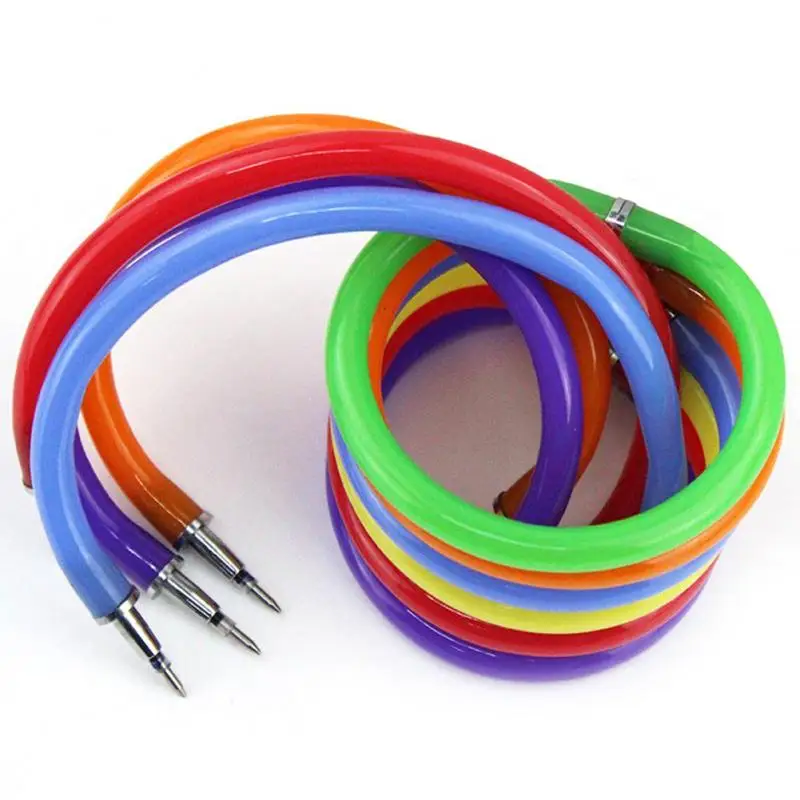 

10 Pieces/Batch, Arbitrarily Bent Bracelet Ballpoint Pen Novelty Flexible Office Children'S Writing Gift Student Stationery