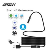 endoscope camera micro usb type c usb for android 3 in 1 computer endoscope borescope tube inspection video camera ip67