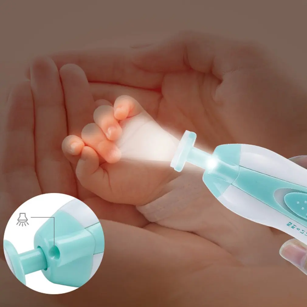Corta&uacute;&ntilde;as el&eacute;ctrico de seguridad para beb&eacute; reci&eacute;n nacido, cortador de u&ntilde;as, manicura y pedicura, tijeras, cuidado de u&ntilde;as para ni&ntilde;os-5