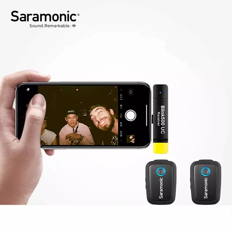 Беспроводной микрофон Saramonic Blink500 для iPhone IOS Android смартфона SLR камеры радио пчела