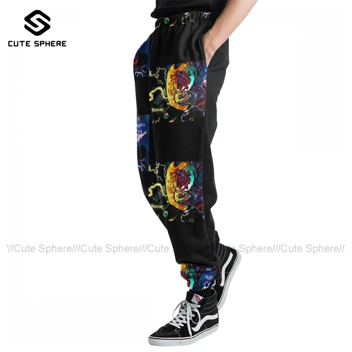 

Demon Slayer Sweatpants Sports Polyester Joggers Bulk Kawaii Man Casual Pants