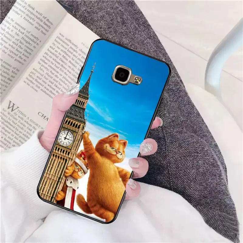 

LJHYDFCNB Garfield Phone Case For Samsung A 9 10 20 30 40 M20 S 30 31 J5 6 7 Plus