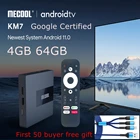 ТВ-приставка Mecool KM7 A с сертификатом Google, Android, 4 ГБ, 64 ГБ, Amlogic S905Y4 DDR4, Двойной Wi-Fi, 4K, телеприставка KM7