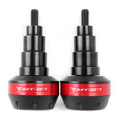red MT-07 логотип ЧПУ рамка Ползунки Краш-коврик защита от падения для Yamaha MT07 MT 07- защита двигателя Ползунки крышка - Цвет: red
