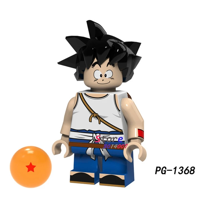 PG1368 Один строительный конструктор Dragon Ball Z Goku Gotenks Torankusu Tien Shinhan Android 18 лазурит Коллекция игрушек для детей - Цвет: PG1368