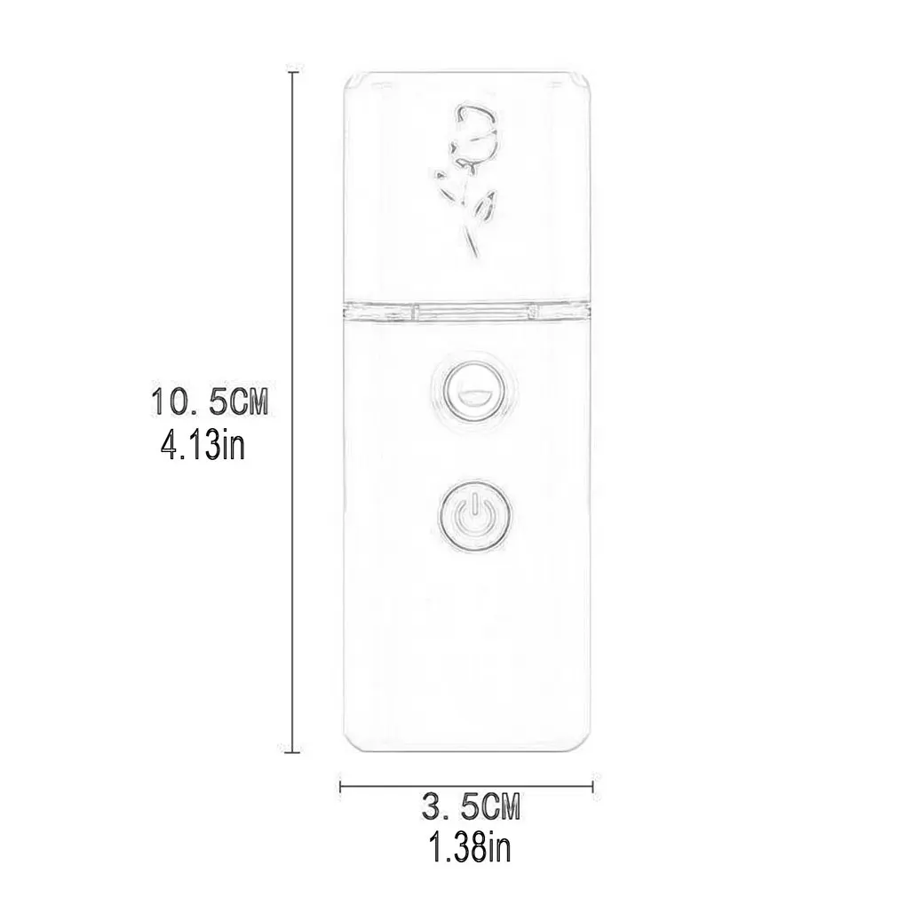 

Mini Nano Spray Instrument Moisture Meter Handheld Cold Spray Steaming Face Humidifier Moisturizing Beauty Instrument