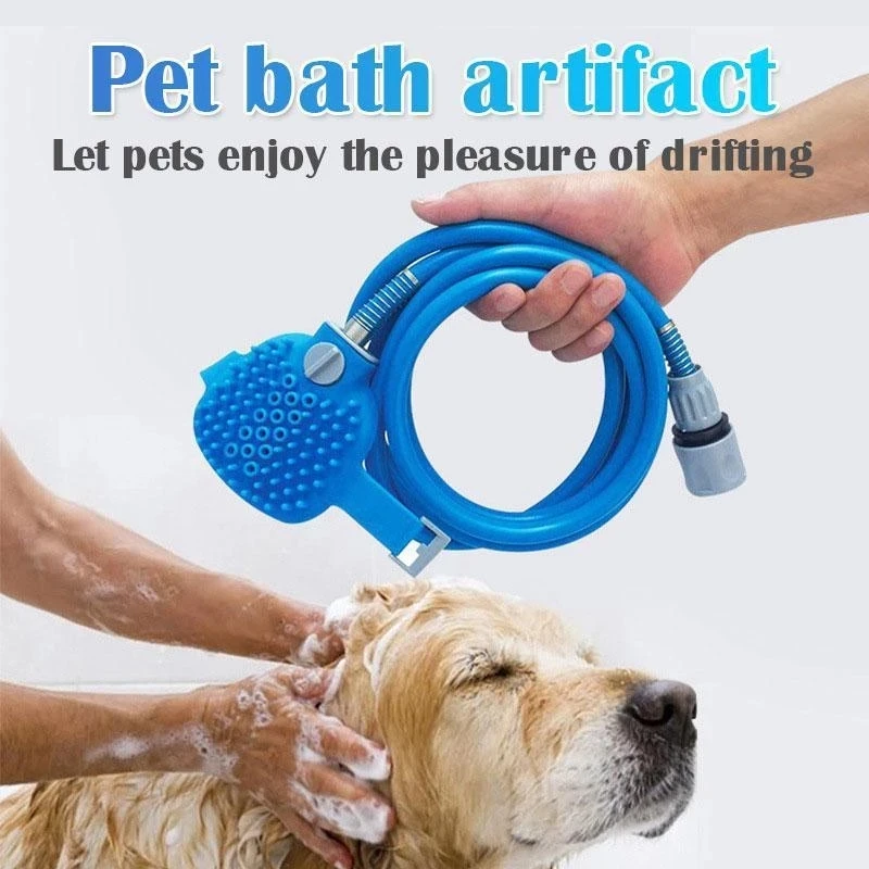 

Convenient pet bath artifact dog cleaning and beauty tools pet bath massage spray shower dog bath magic nozzle