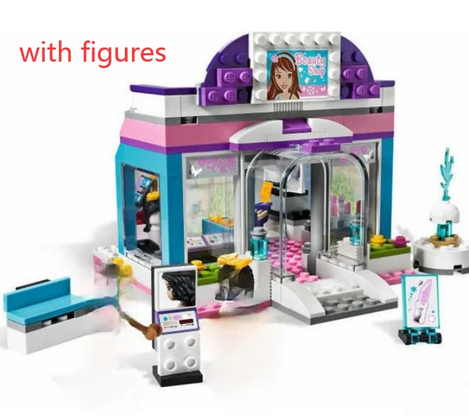 

220pcs 10156 new girl Friend Series Butterfly Beauty Shop Emma Model Buliding Blocks Bricks toys