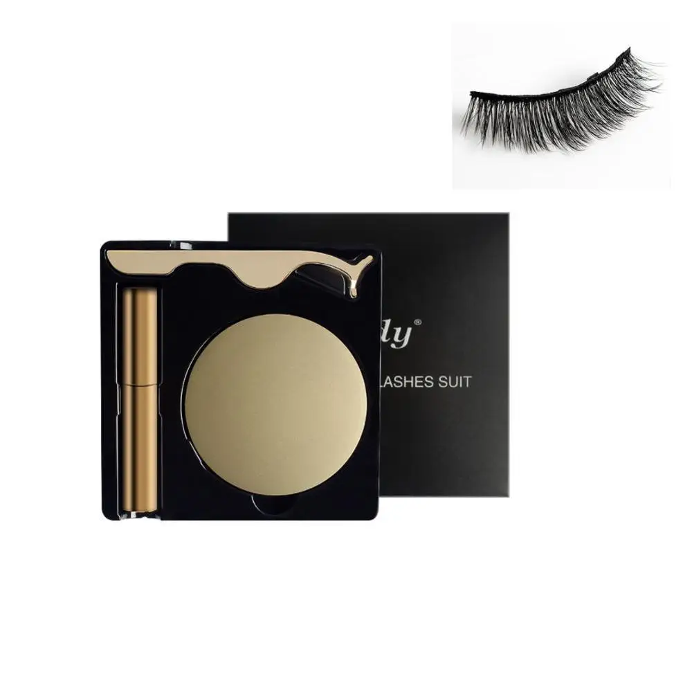 Магнитная жидкая подводка для глаз ложный Пинцет ресниц Набор водонепроницаемый