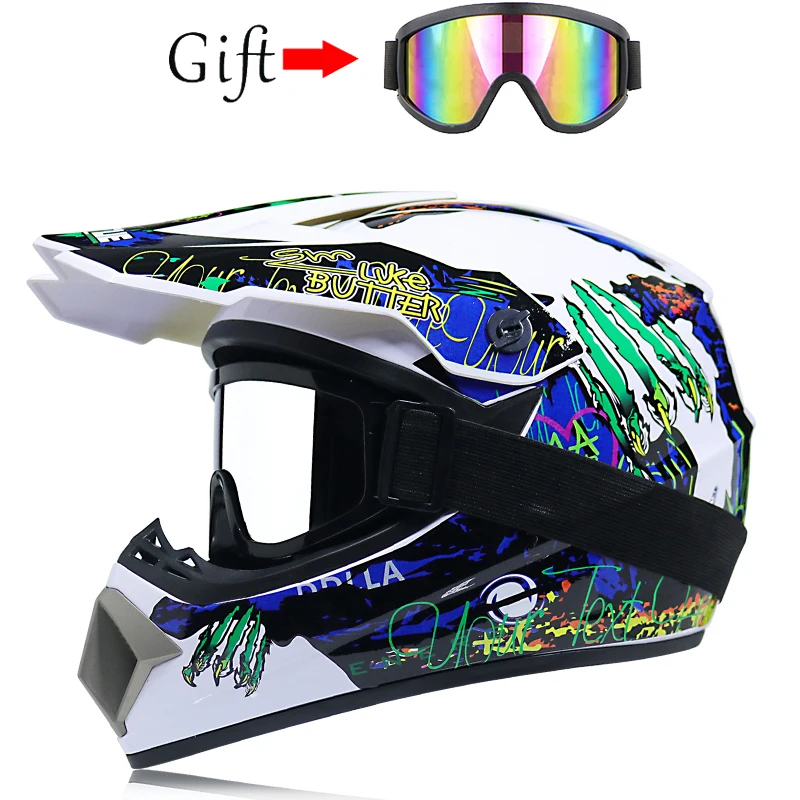 

children's motorcycle helmets with goggles, protection for boys and girls, cycling helmet casco casque moto capacete motocross