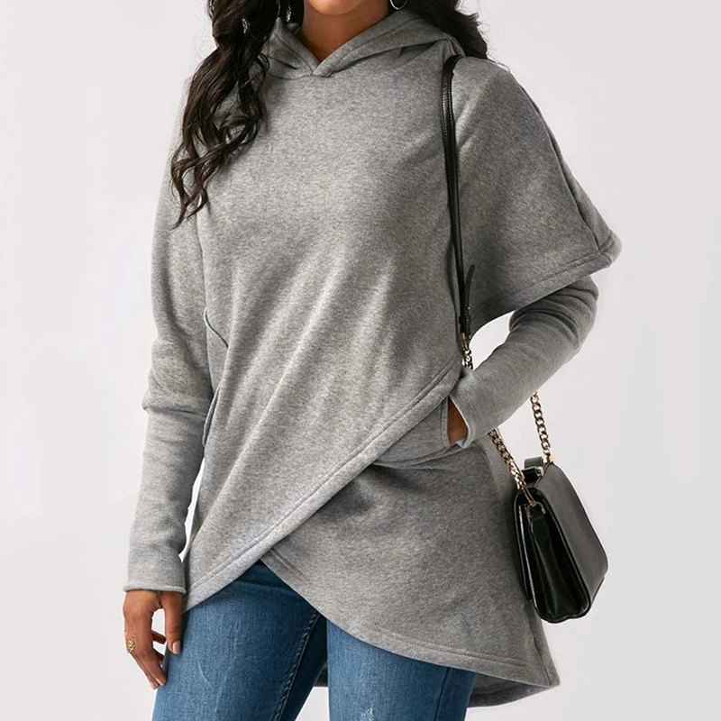 

Womens Hooded Sweatshirt Hoodies Dress Long Sleeve Pullover Jumper Tops Sexy Girl Autumn Winter Casual Party Long Sleeve