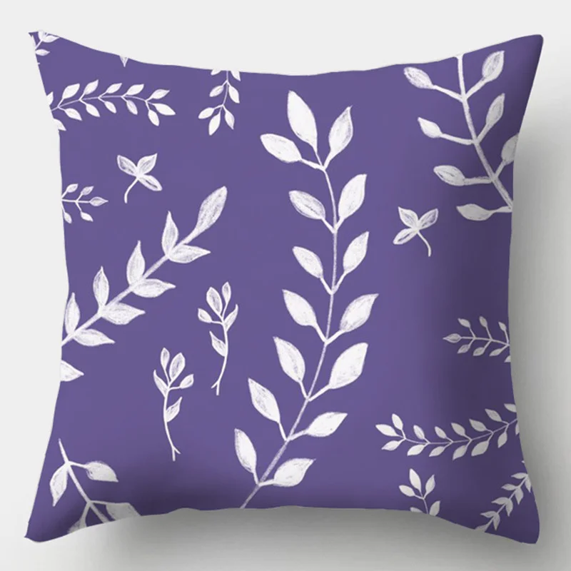 

Purple Geometric Decorative Cushion Cover Pillow Pillowcase Polyester 45*45 Throw Pillows Home Decor Pillowcover 40846