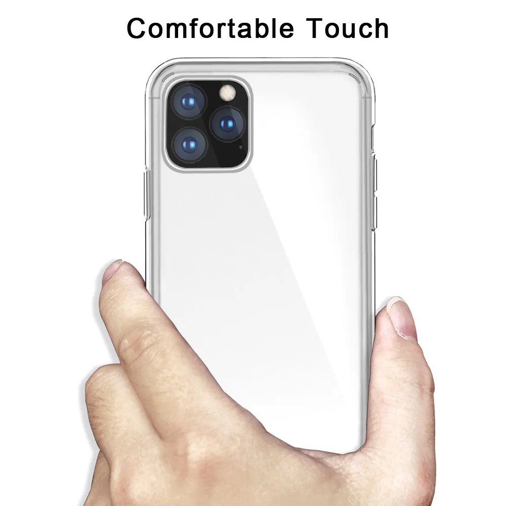 Акриловый силиконовый чехол из ТПУ для iPhone xsmax xr x 8 7 Plus Прозрачный 11 Por MAX 2019 Coque Fundas