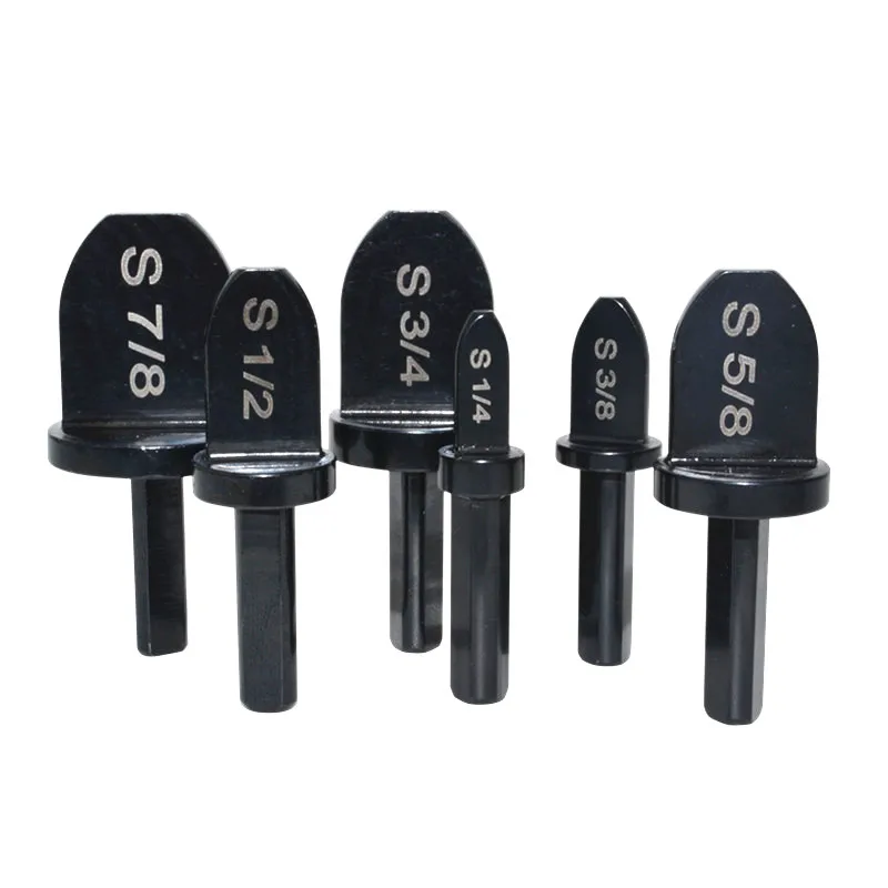 

6pcs Expander Drill Bit Set 7/8''-1/4'' Copper Pipe Swaging Tool Drill Bits Tube 1/4""Hex Shank Install For Manual Electric Dril