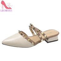 pumps fashion colorful square heels high quality sheepskin round toe pumps mature hot sale elegant womens shoes w10