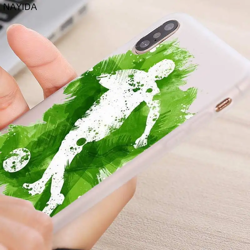 Роскошный мягкий чехол для Huawei Honor 30 20 Pro 10 9 9X Lite 10i 9a 8a 7a 30s с футбольным мячом |