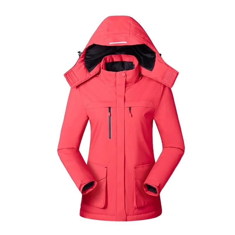 

Men Women Heated USB Hot Jackets Winter Camp Trekking Hike Fish Climb Ski Mountain Outdoor Waterproof Charging Coat Euro