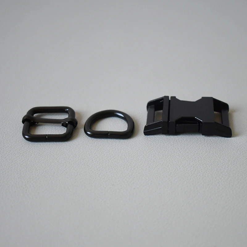 20Suit Metal Buckle Adjust (Metal Buckle+Adjust Buckle+D Ring/Set) Manufacturer Zinc Alloy 20mm Black High Quality Plated | Дом и сад
