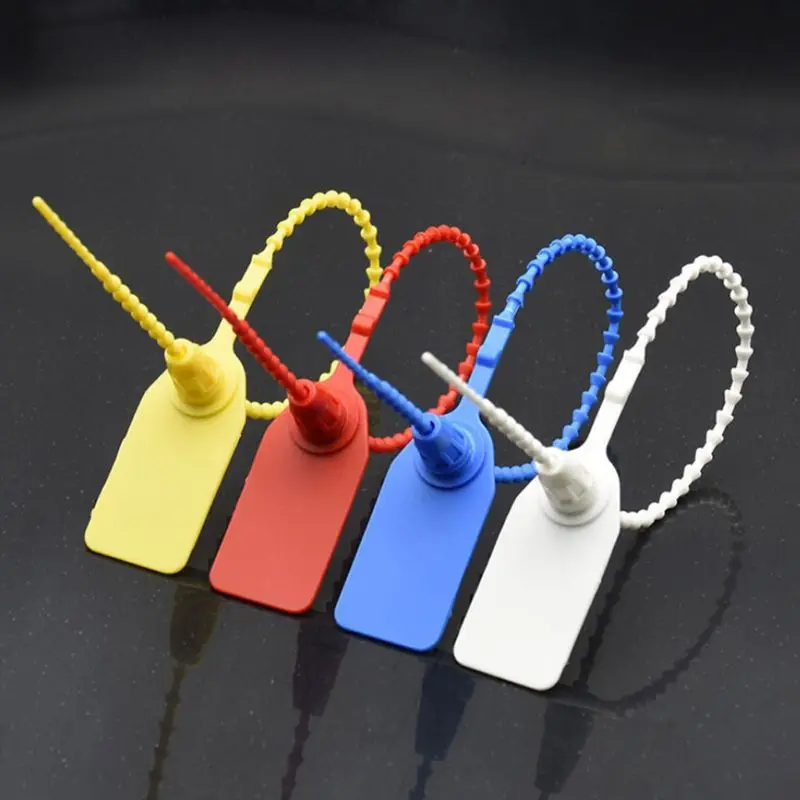 Одноразовые пластиковые уплотнители для вытягивания 100 шт. вывеска нумерованные