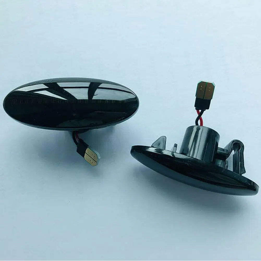 

2Pcs Dynamic LED Side Marker Turn Signal Lights Amber for Nissan Qashqai Dualis Juke Micra March Micra Note X-Trail
