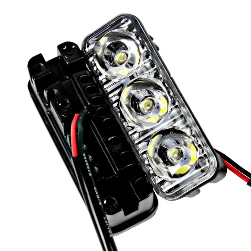 

Super White Light High Power DRL Daytime Running Work Fog Lamp Universal 12V 3LED