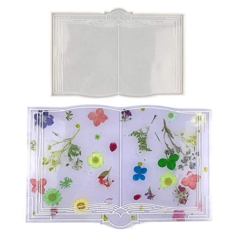 

Book Decoration Silicone Mold Epoxy Resin Jewelry Mold Resin Casting Pendant Mold Suitable for Diy Resin Crafts